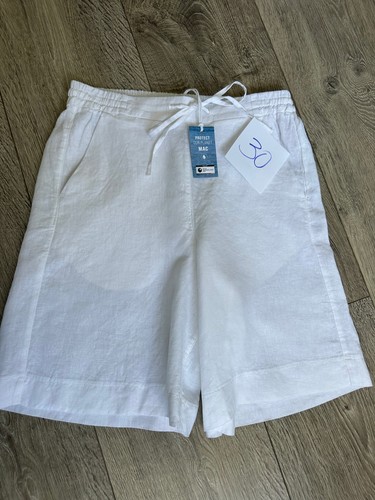 Damen mac leinen weiß hose - mac,
